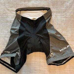 Voler Diamante Black & Gray Women's Padded Cycling Shorts